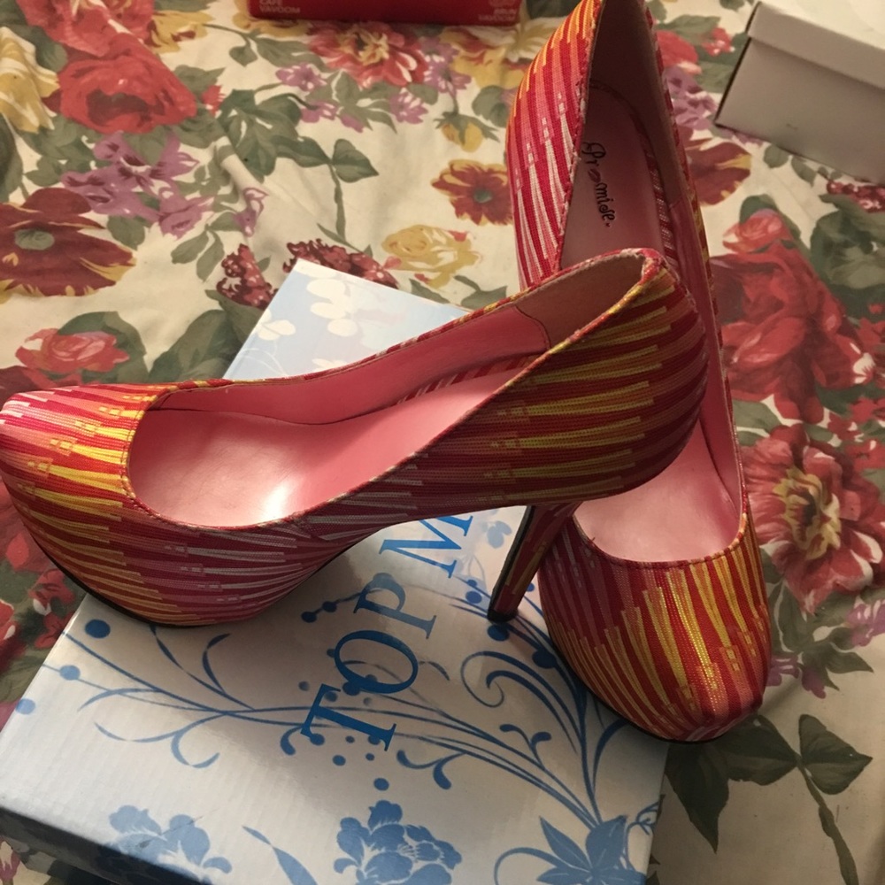 Sexy Multi Color Stilettos Size 8.5